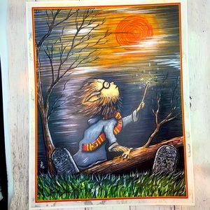 Harry Potter - Howling at the Moon Art Print